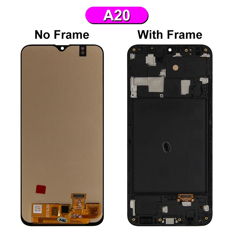 Pantalla AMOLED para m&oacute;vil, digitalizador de pantalla t&aacute;ctil para Samsung Galaxy A20, A30, A50, A50S, A30S, A205F, A305F, A307F, A505F, A507F-1