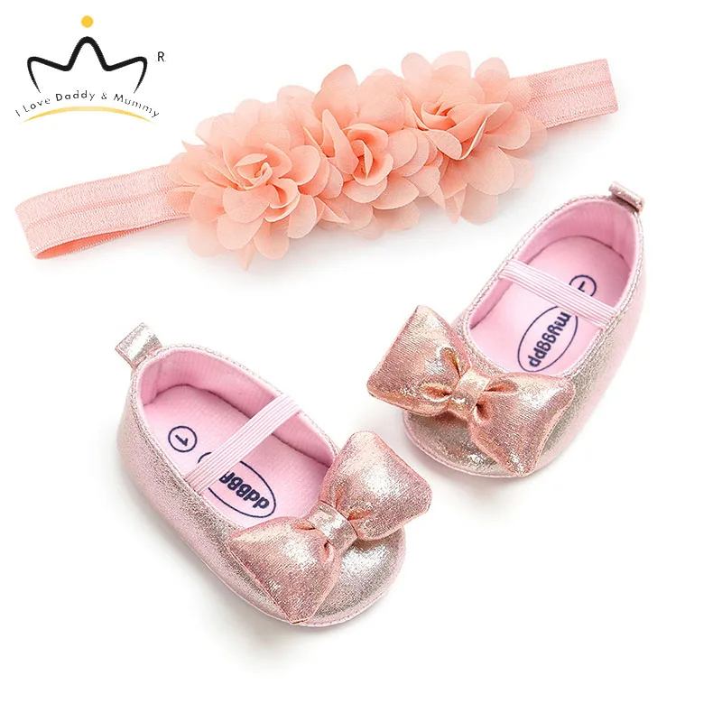 Новинка детская обувь с цветочным бантом для девочек искусственная большими