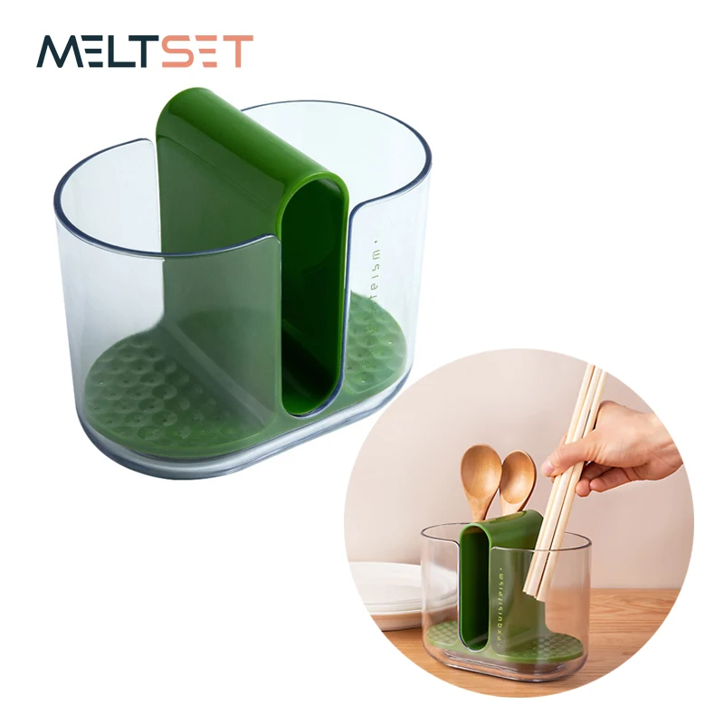 

Kitchen Cutlery Organizer Storage Rack Spoon Chopsticks Fork Storage Box Multifunctional Tableware Drain Rack Kitchen Organizer