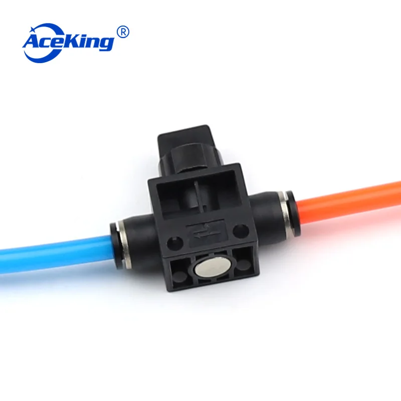 HVFF ручной клапан черный пневматический поделки быстрое частей соединение ПУ