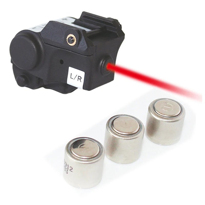 

Mini Pistol Weapon Green Red Laser Sight Picatinny Rail Mounted 9mm Gun Tactical Green Laiser