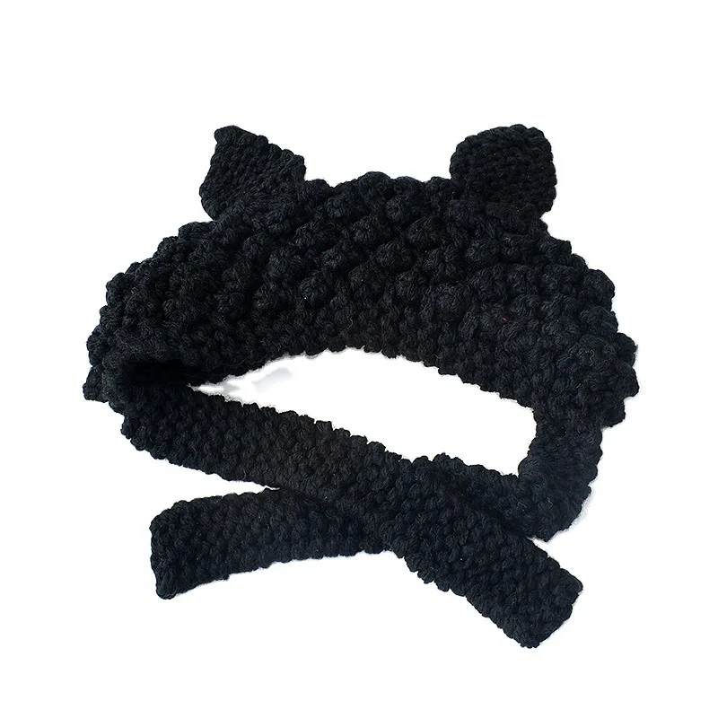 

Lovely Girls Winter Hats Casual Skullies Beanies Hat for Women Hot Fashion Design Wool Knitted Caps with Cute Cat Ears Bonnets