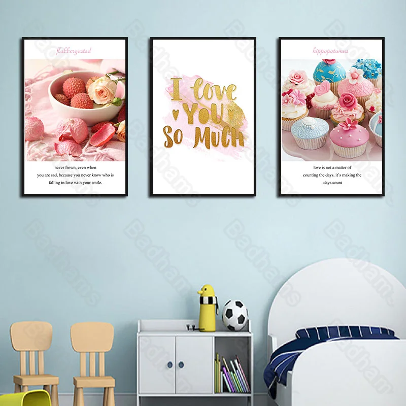 

Waterproof Ink Painting Delicious Pastry Painting Sofa Background Wall Bedroom Restaurant Corridor Porch Canvas Hanging Painting