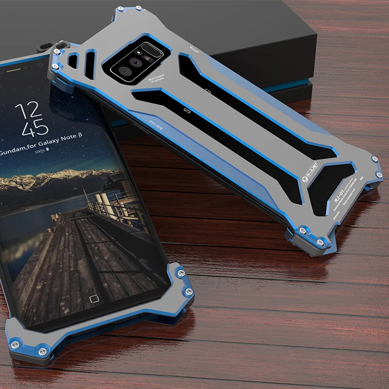 Роскошный Алюминиевый металлический чехол Gundam для Samsung Galaxy Note 8 тонкая