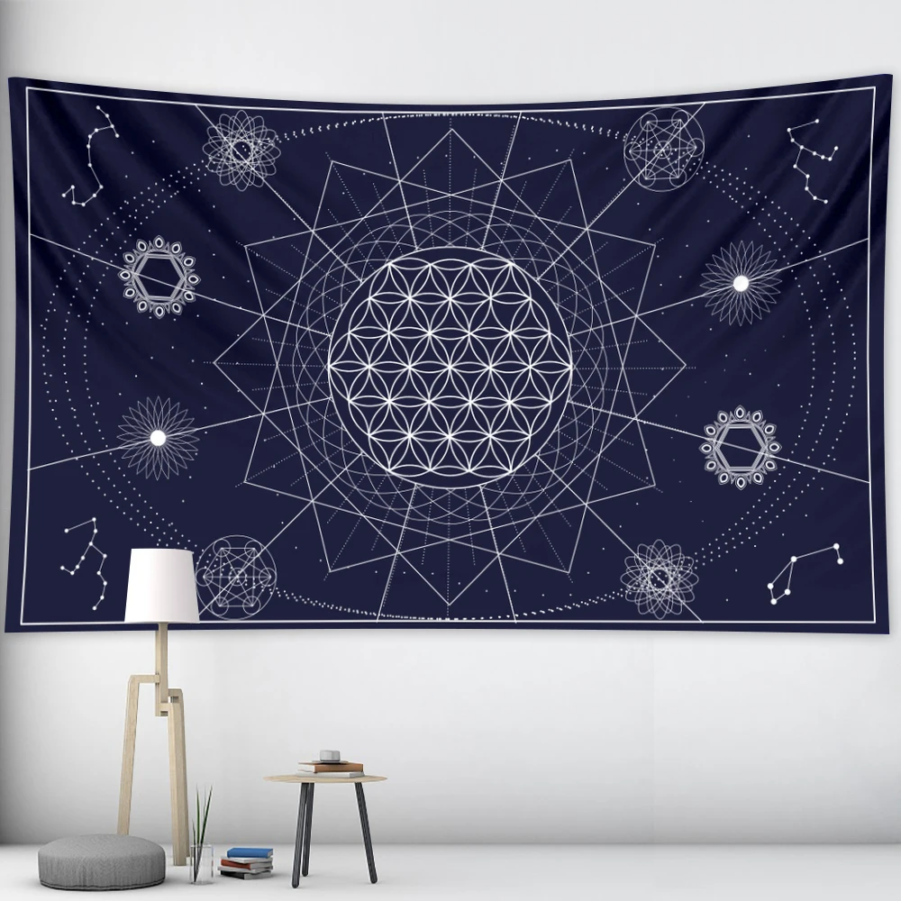 Подвесной Настенный Коврик для йоги в виде Солнца и Луны | Дом сад