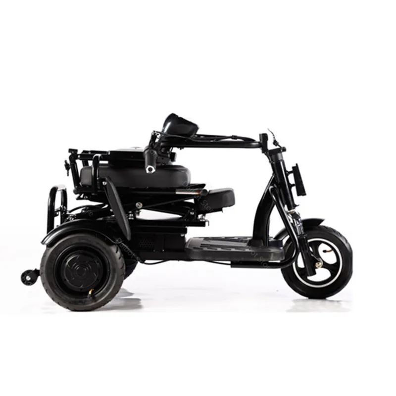 10-дюймовый электрический скутер трехколесный велосипед с подлокотниками три