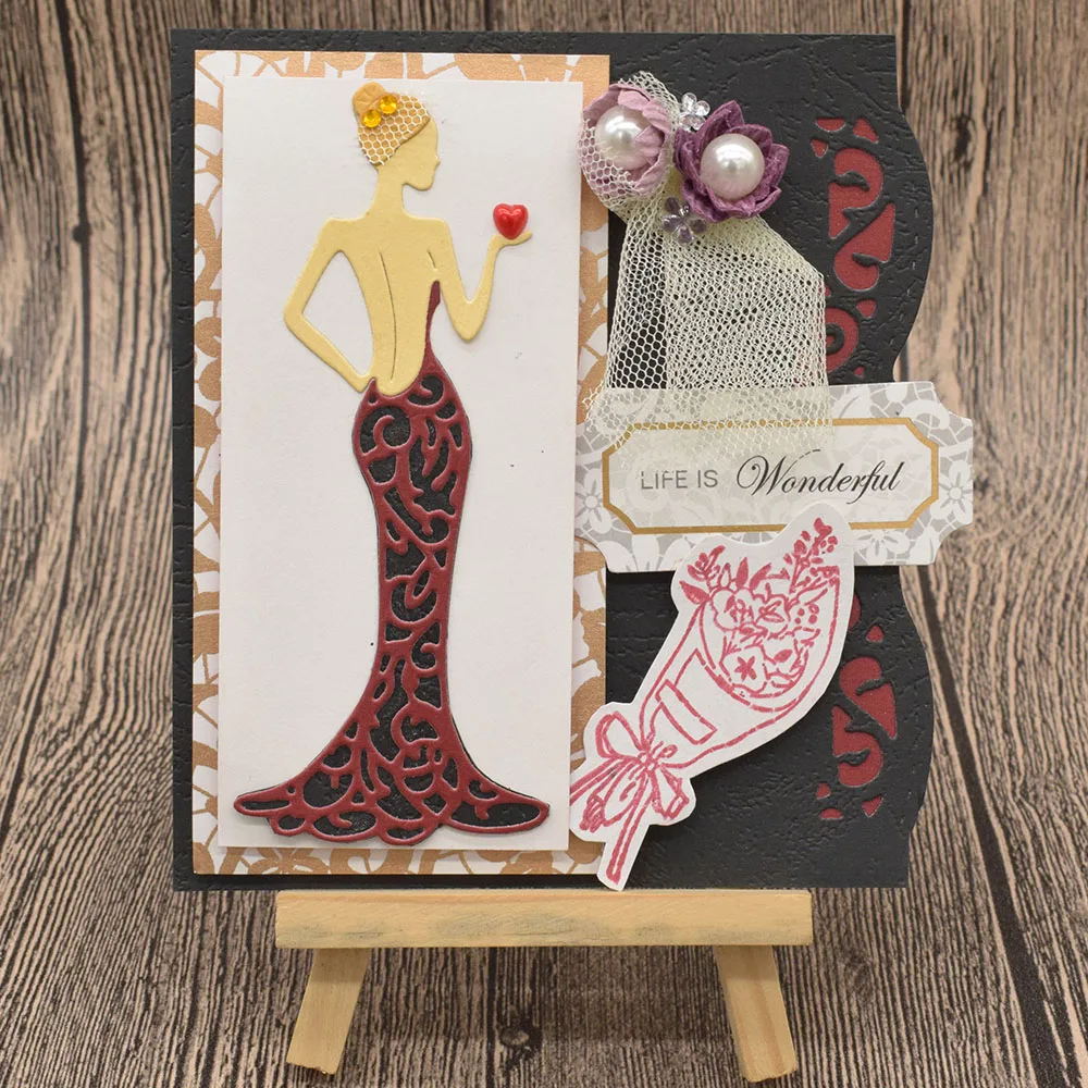 Сексуальная Леди Женщины высечки для изготовления карт Скрапбукинг альбом день