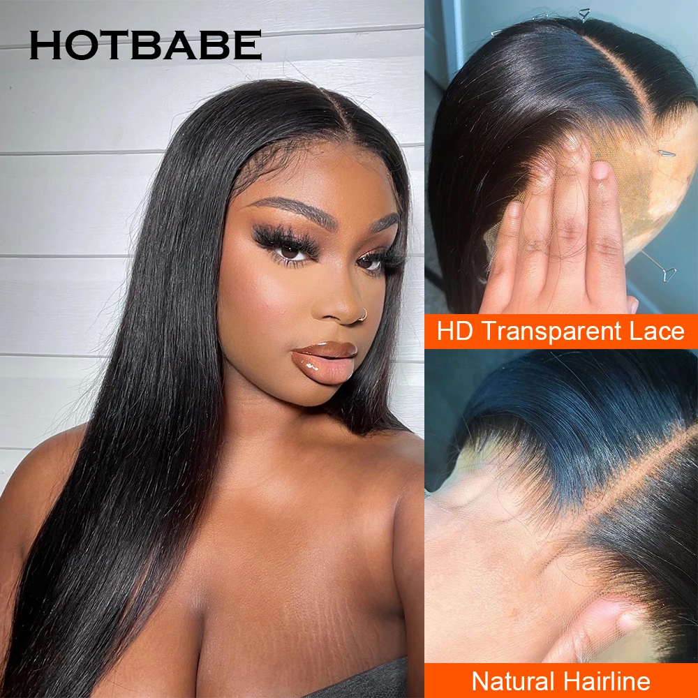 30 32 Inch 13x4/13x6 Straight Transparent Lace Front Human Hair Wigs Lace Frontal Wig For Women Brazilian 4x4 Lace Closure Wig enlarge