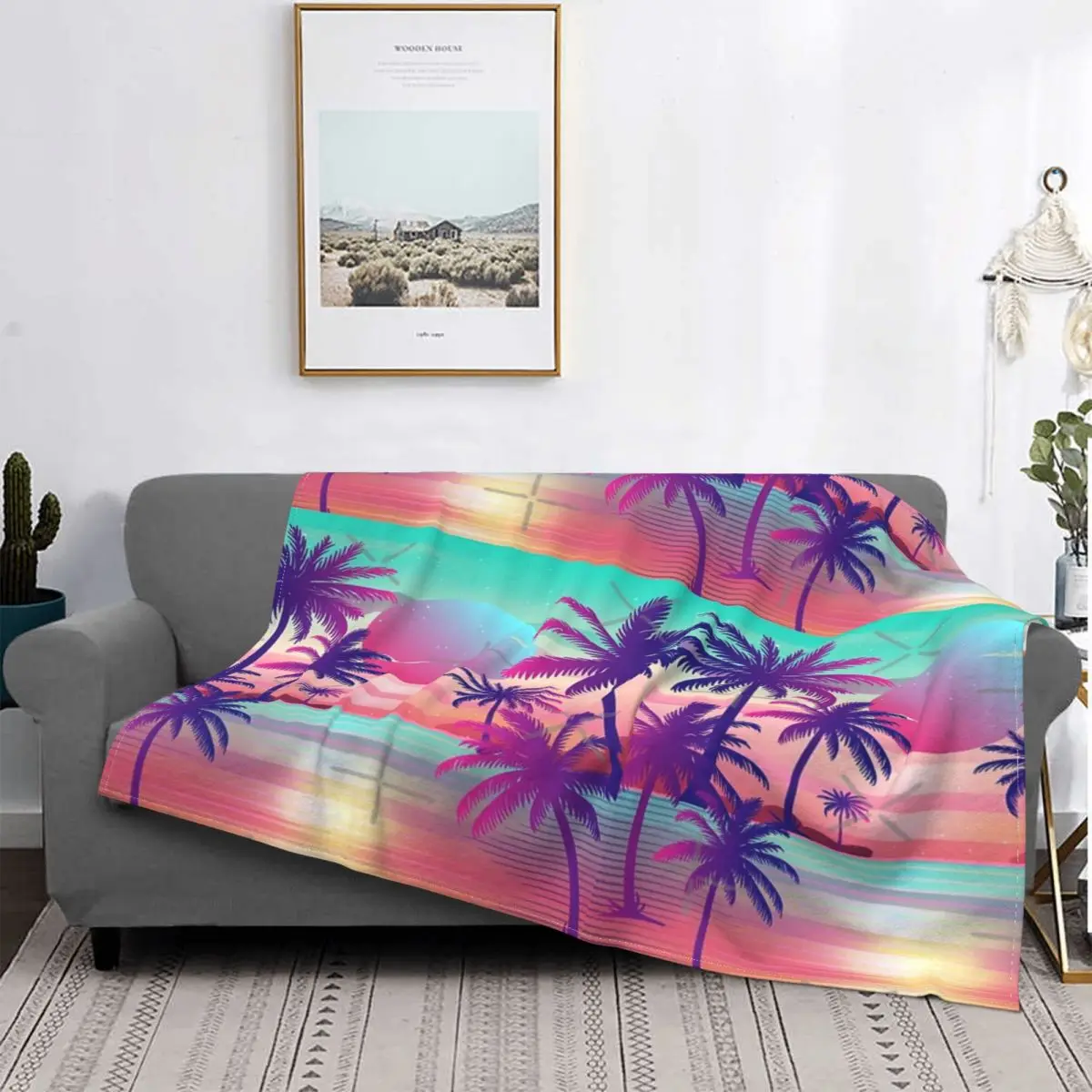 

Термическая подставка для камеры, подставка с изображением palmeras al atardecer, Vaporwave, подставка для камеры, для пикника