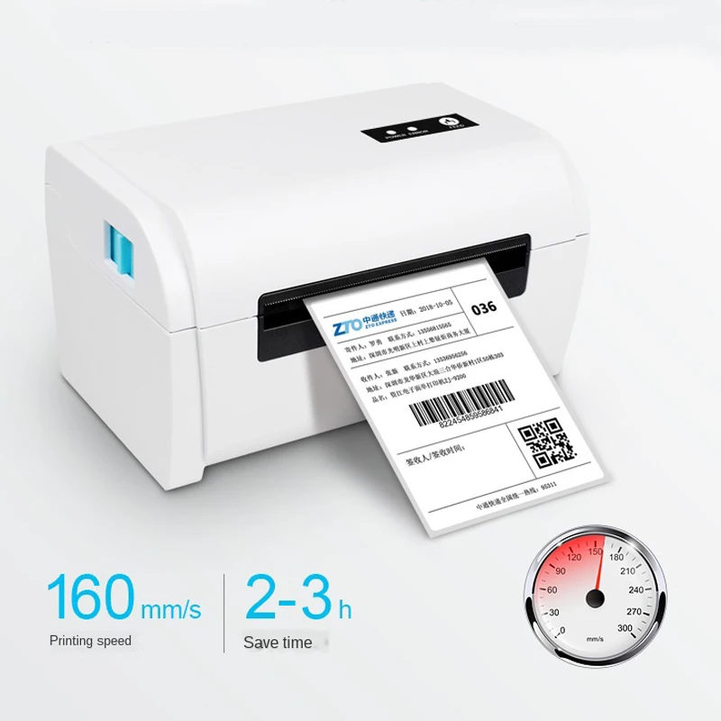 

thermal label printer bluetooth barcode shipping waybill USB 4 inch 100 mm label maker printer ios android without paper holder