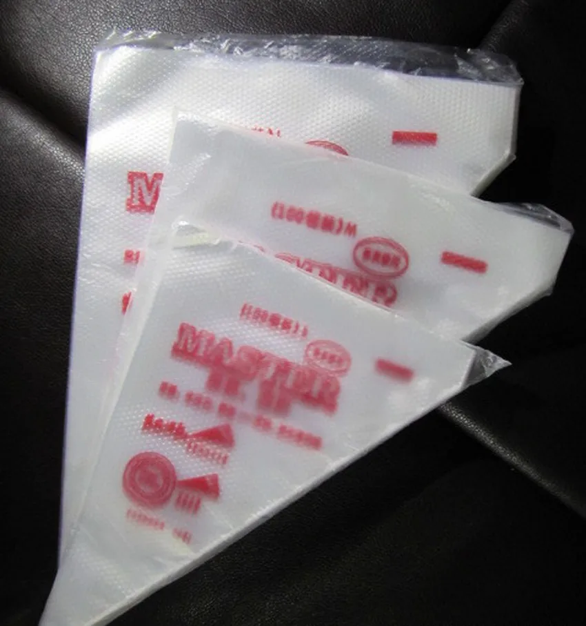 100 шт. одноразовые Кондитерские мешки для украшения торта глазурью небольшие