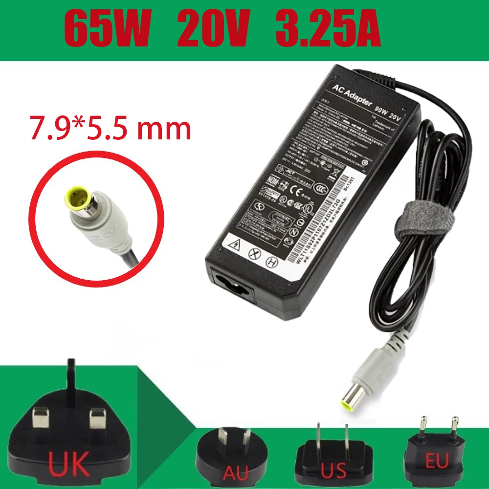 

Free Shipping 20V 3.25A 65W AC Adapter Charger For Lenovo IBM X60S X61 X61S X200 X200I X200S X201 X201I X201S X220 X220I F25