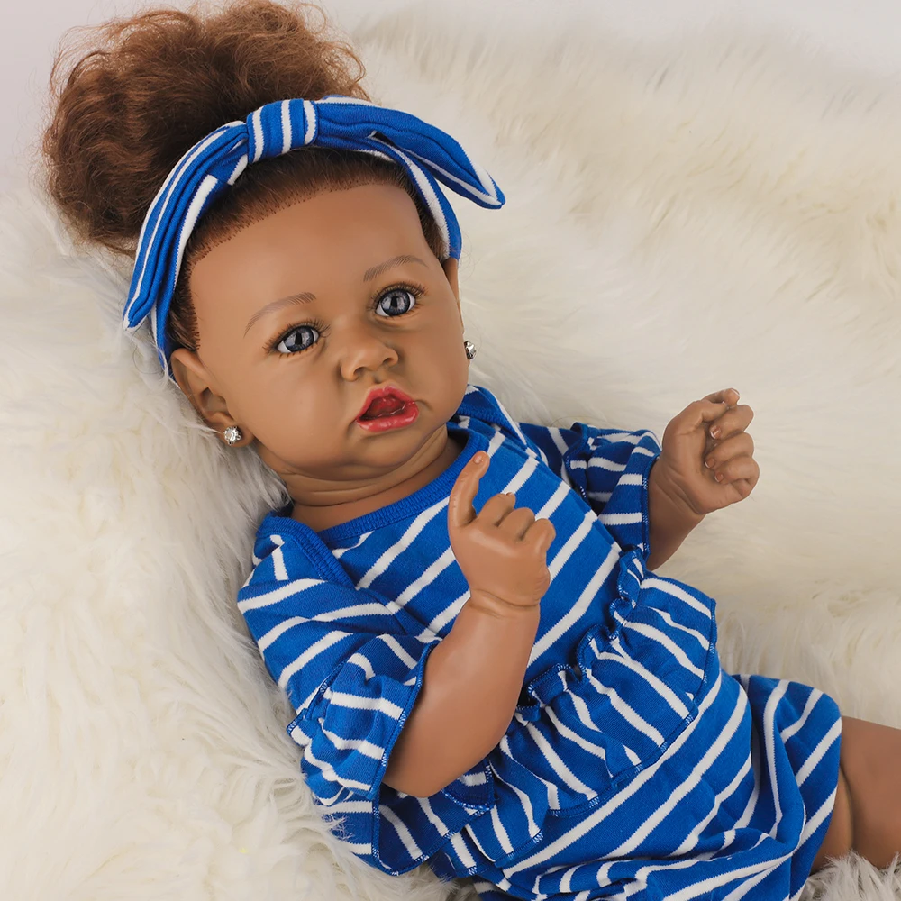 

Hoomai 23" Handmade soft doll silicone reborn baby toddler doll lifelike collectible art doll For Kids Gift toys for girls