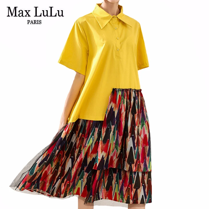 Max LuLu новинка 2020 Европейская мода летние женские винтажные платья женское