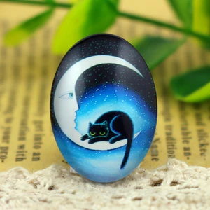 Горячая распродажа 10 шт 18x25 мм ручной работы фото стеклянные кабошоны