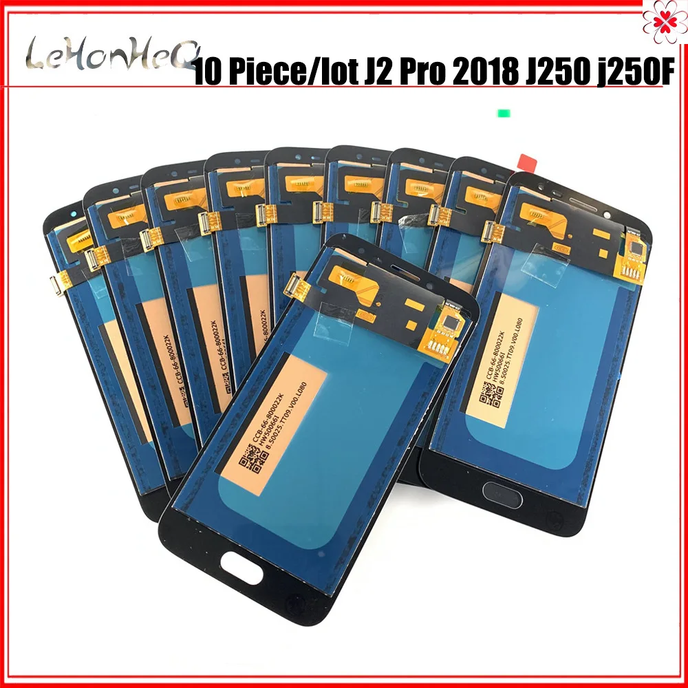 

Оптом 10 шт./лот OLED копия ЖК-дисплея для Samsung Galaxy J2 Pro 2018 J250 J250F ЖК-дисплей сенсорный экран дигитайзер в сборе