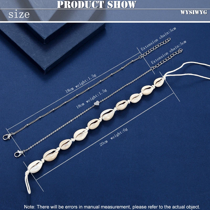 Лидер продаж женский браслет на ногу с сердечками и бусинами Летний Пляжный