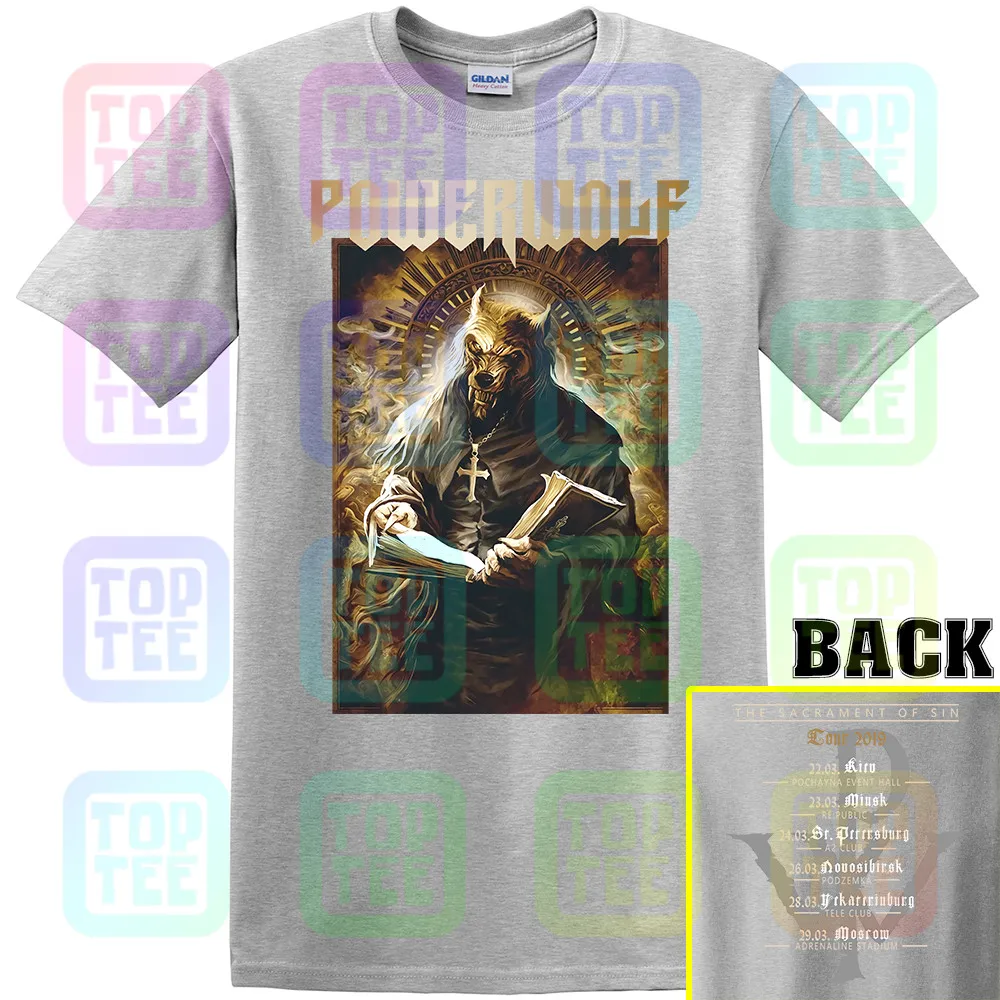 POWERWOLF Stossgebet, тур Официальный Лицензированный Подлинный Футболка Sabaton