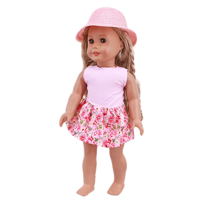 Discount Doll Clothes Mini Dots Skirt Dress Fit 18Inch American &amp43cm Zaps Reborn Baby Generation Girls Toys Limited Low Price | Игрушки и