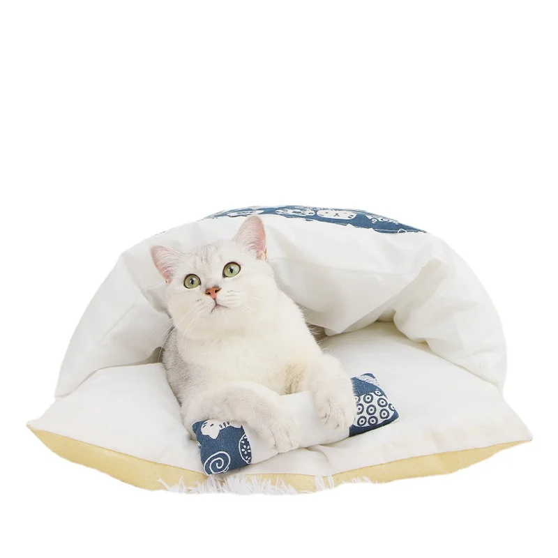 

Warm Winter Closed Cat Litter Kennel Removable and Washable Autumn and Winter Warm New Pet Supplies Cats Products for Pets Dog