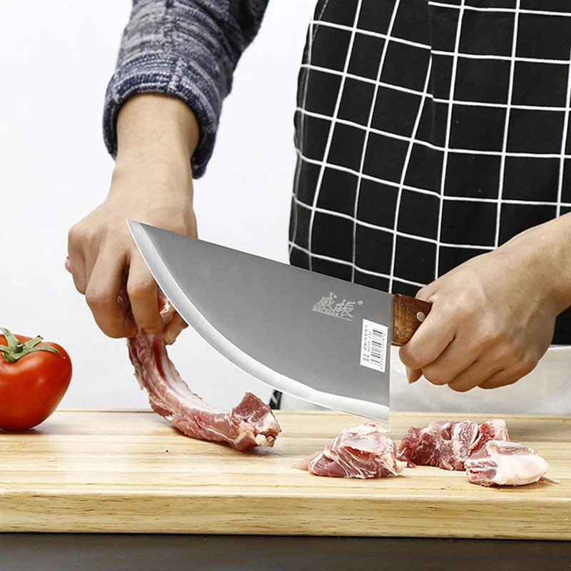 

8 zoll Professionelle Edelstahl Chinesische Messer Fleisch Cleaver Metzger Hacken Messer Kche Koch Messer