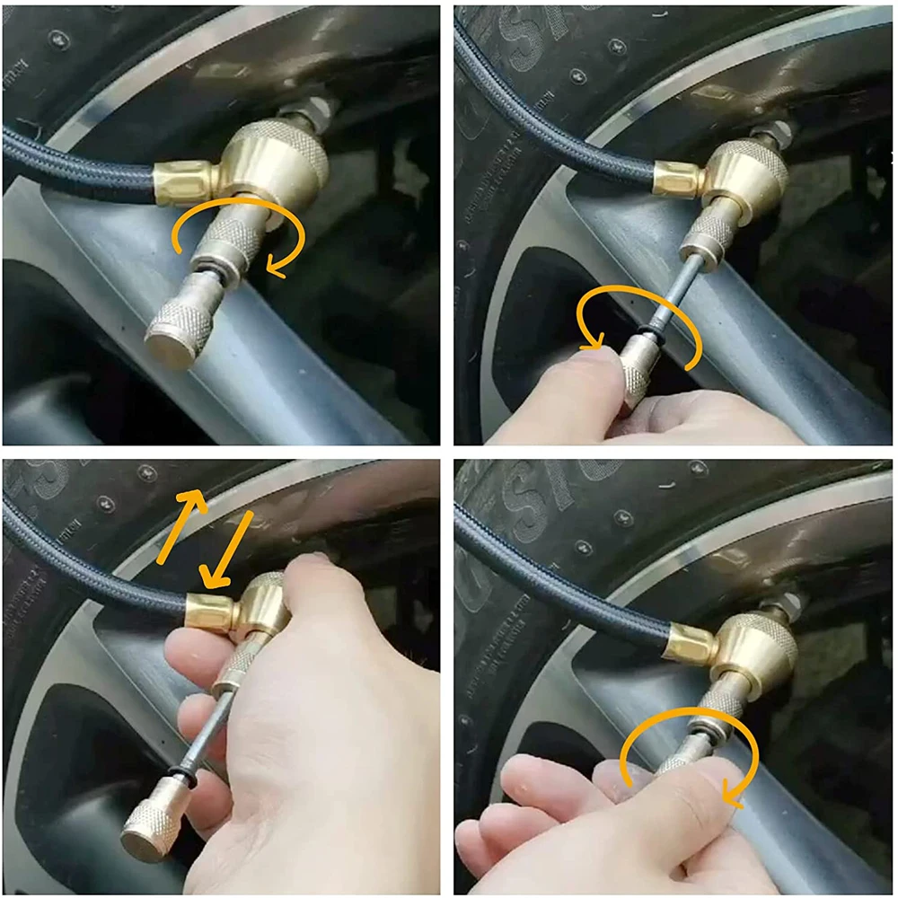 2 в 1 профессиональный дефлятор давления в шинах с давломером 75Psi с особым наконечником для больших внедорожных шин 4X4.