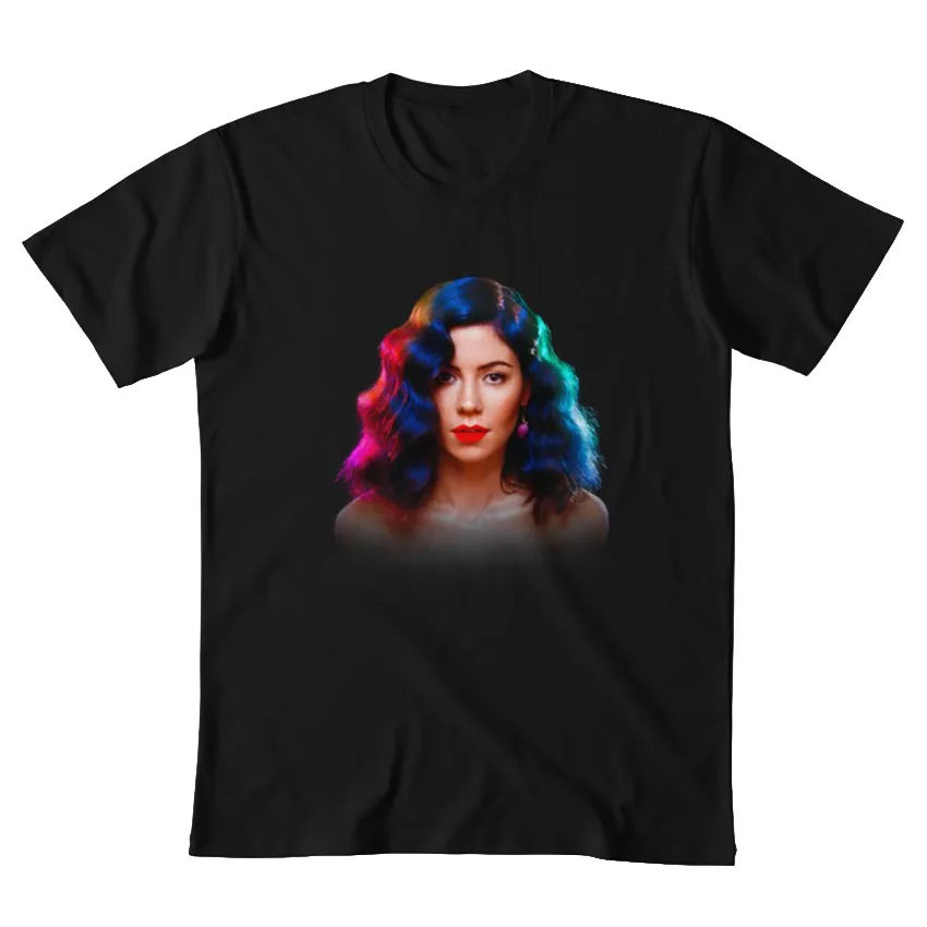 Футболка с изображением Марины и бриллиантов marinaandthediamonds Музыкальная футболка со