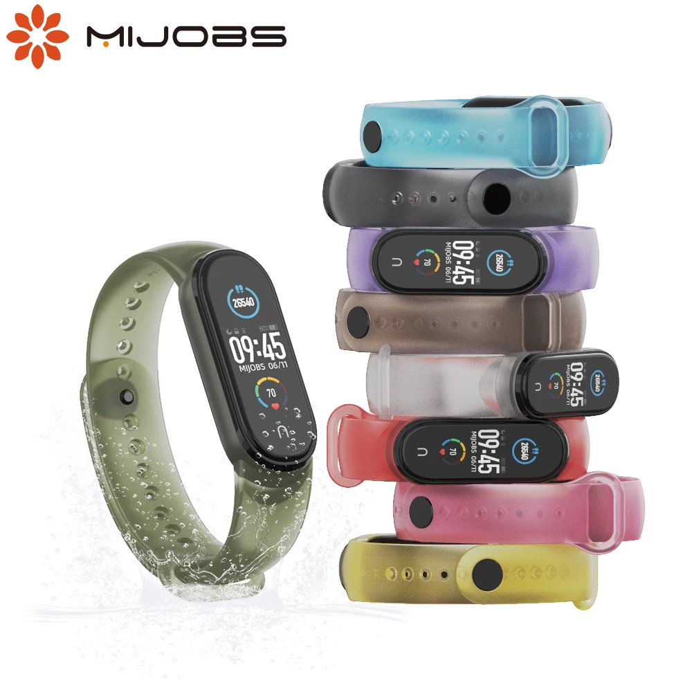 Ремешок прозрачный для Mi Band 6 силиконовый браслет Xiaomi 5 Amazfit 5|Смарт-аксессуары| |