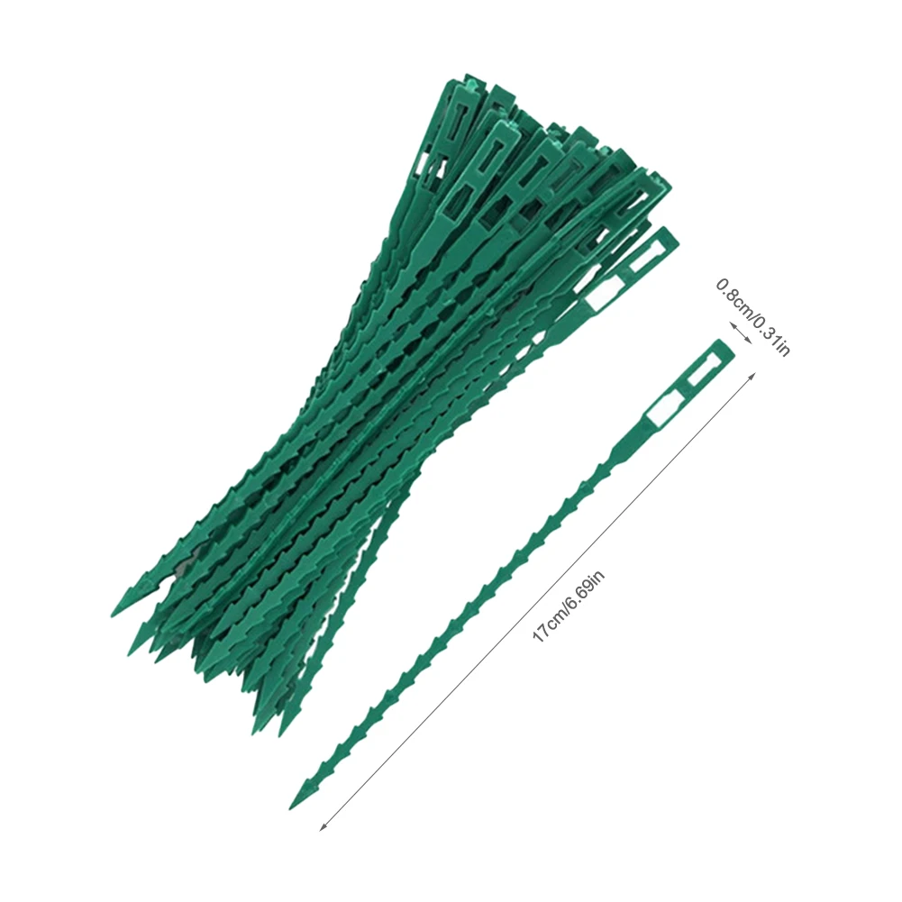 

100PCS Durable Plastic Plant Support Clips Plant Tie Vine Climbing Plant Fixed Buckles Home Reusable Fish Bone Clips
