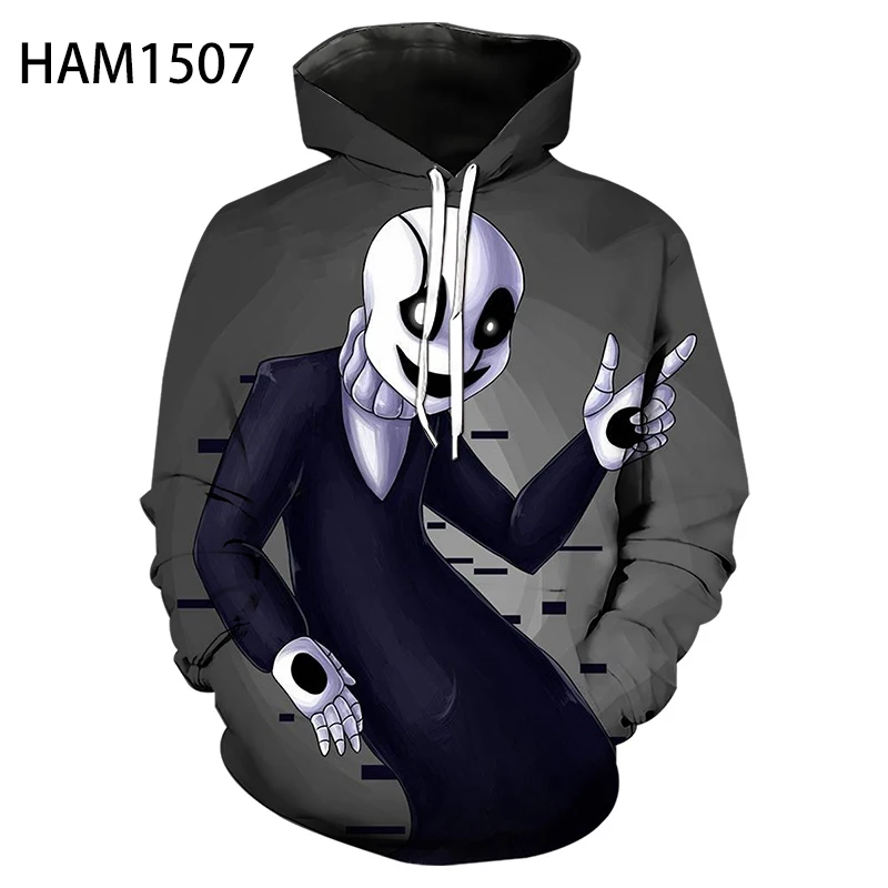 Весенняя Мужская и Женская толстовка Gaster Undertale с 3d принтом детская спортивная