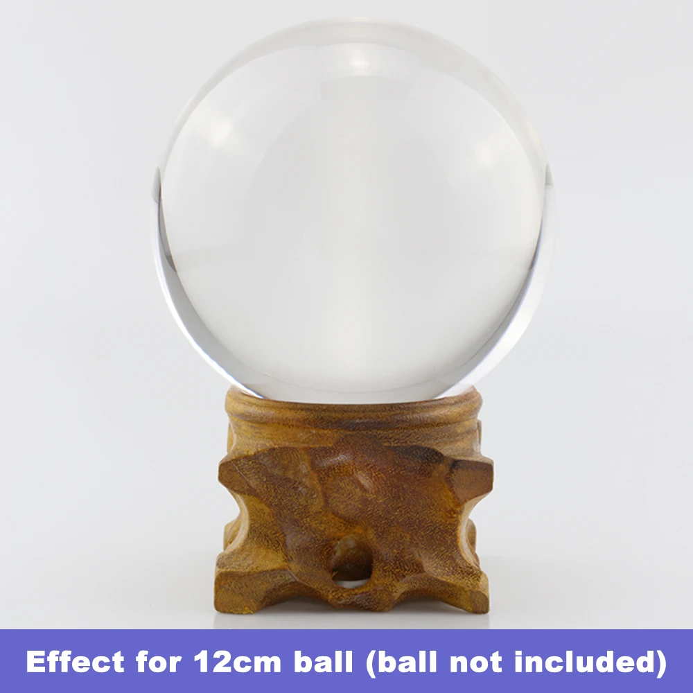 Iroko деревянная подставка для дисплея хрустальный стеклянный шар объектива