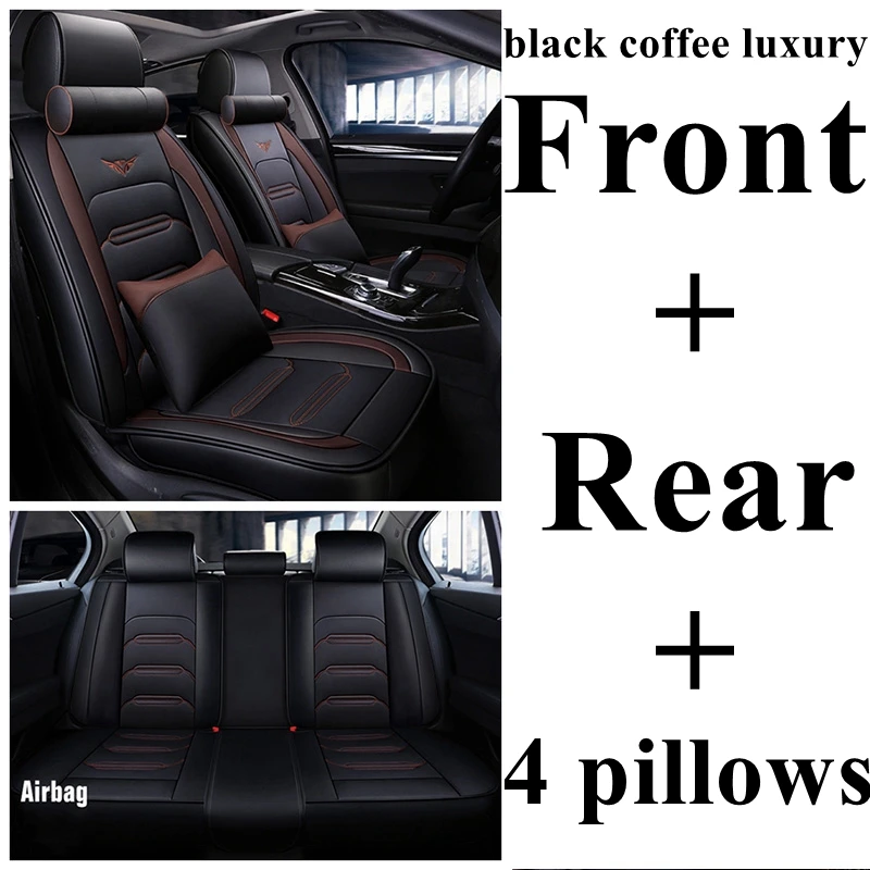 Чехол для автокресла Chery arrizo 3 5 7 bonus A13 tiggo 3 5 Cowin e5 A1 A3 A5 E3 E5 QQ TX X1 EQ Eastar banner cloud auto styling - Название цвета: black coffee luxury