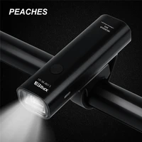 peaches 400lm bike light bicycle usb rechargeable headlight waterproof night riding equipment cycling flashlight with taillight