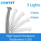 Лидер продаж 2021, стоматологический СВЕТОДИОДНЫЙ высокоскоростной наконечник, безтеневый электронный генератор с 5 Светодиодами, ручной турбинный наконечник, 5 распылителей воды, 24 отверстий