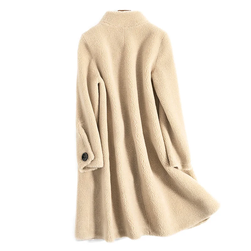 Осенне-зимнее пальто женская одежда 2020 натуральное меховое шерстяная куртка