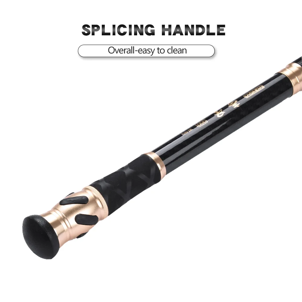 

Carbon Fiber Fishing Rod Ultra-Light Rotating Portable Durable Stainless Travel Tool 1.8-3.6m