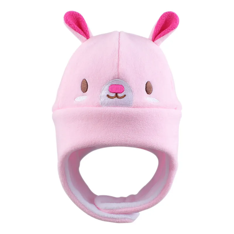 Cartoon Baby Polar Fleece Hat Glove Set Toddler Boy Girl Shark Molding Cap Infant Warm Earflap Polyester Elastic Super Soft | Детская