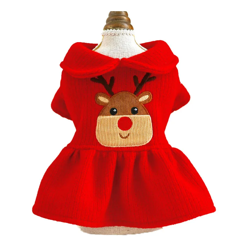 

Christmas Warm Dog Clothes Couple Shirt Dress Chihuahua Winter Coat Jacket For Small Dogs Cats York Bulldog Pet Hoodie Clothing