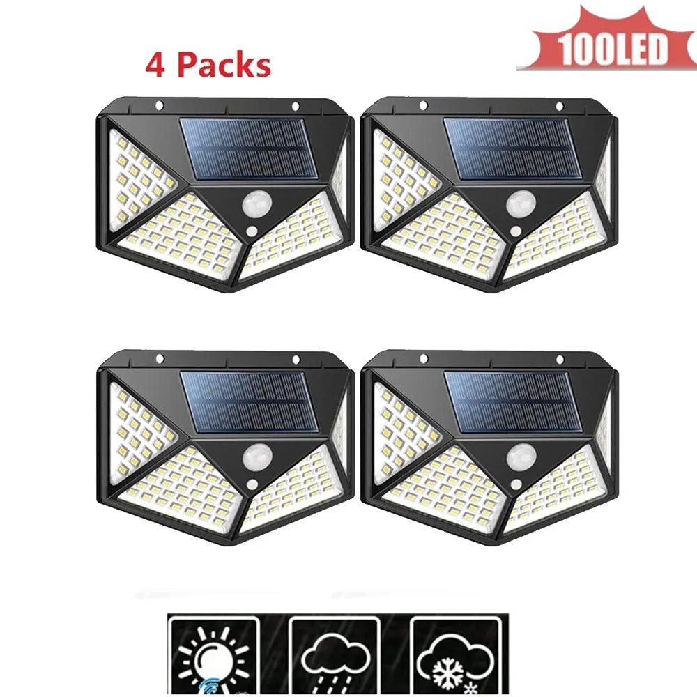 

100LED Portable Solar Light Solar Powered Energy Lamp 100 LED Bulb for Outdoors Camping Light Tent Solar Lamp 4 sided 270°lighti