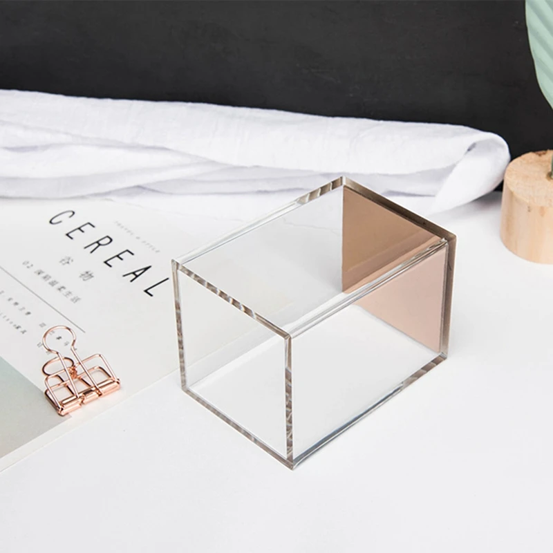 Роскошный акриловый дизайн Мягкая контактная квадратная ручка карандаш линейка