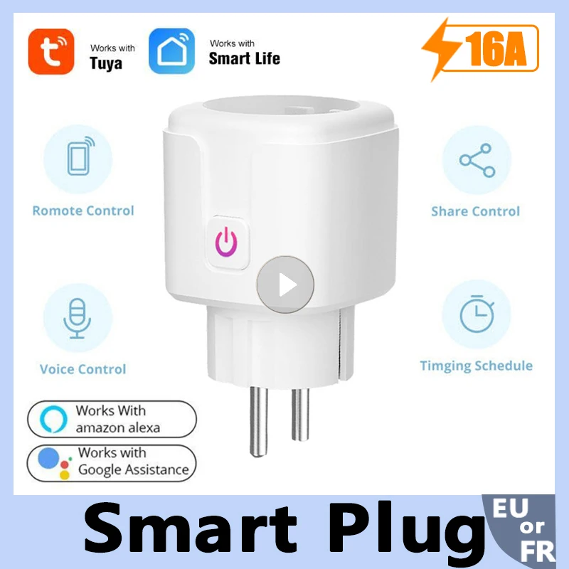 

Умная розетка с Wi-Fi и таймером, 16 А