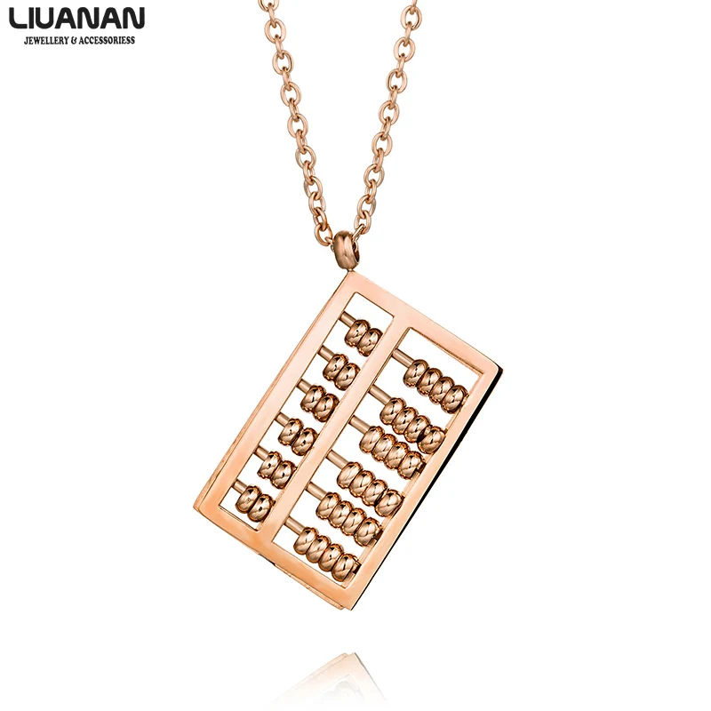 

Fashion Eastern Abacus Rose Gold Plated Pendants in Stainless Steel Necklaces Rose Gold Pendants Women Accessories Cute Jewelry