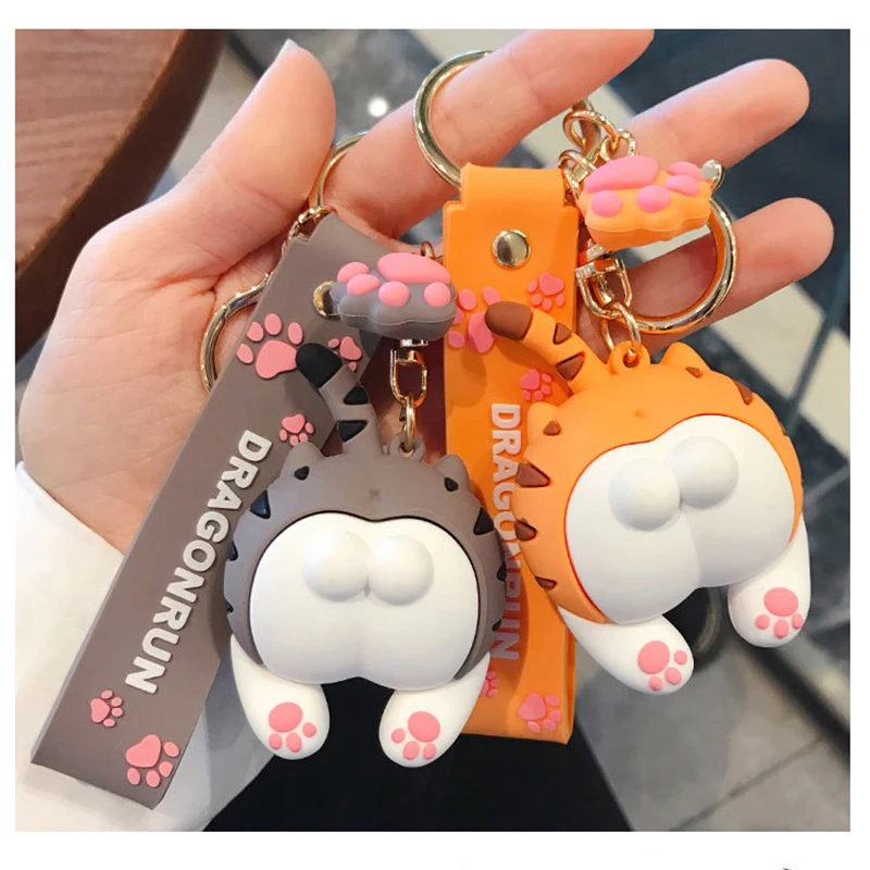 

Миниатюрный брелок «сделай сам» в стиле аниме «сделай сам» для женщин, кошек, жопы, брелок для ключей в машине, с колокольчиком, с подвеской в...