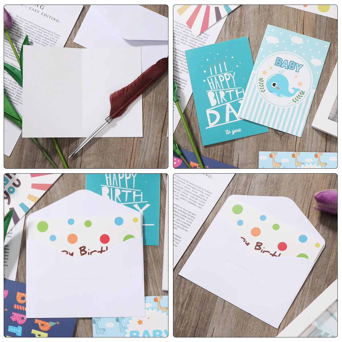 

48pcs All Occasion Greeting Cards With 48pcs Envelopes Includes Birthday Wedding Thank You Sympathy Cards Assortment Packs