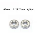 46 шт.лот 636ZZ 636 ZZ 6x22x7 мм миниатюрный шарикоподшипник с глубоким желобом, шарикоподшипник