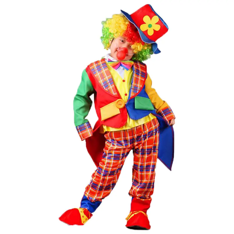Umorden костюмы на Хэллоуин Пурим вечерние дети мальчик смешной цирковой клоун