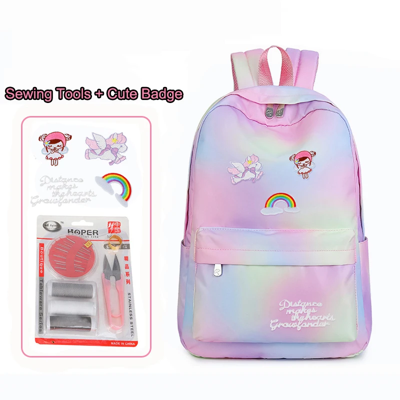 

Водонепроницаемый рюкзак для девочек, школьные сумки для книг, модные женские рюкзаки для начальной и средней школы