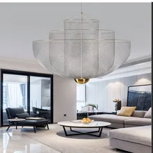 Nordic Modern Simplicity Hanging Pendant Lamp Home Deco Iron Art Led Pendant Lights for Living Room Dining Room Restaurant Foyer