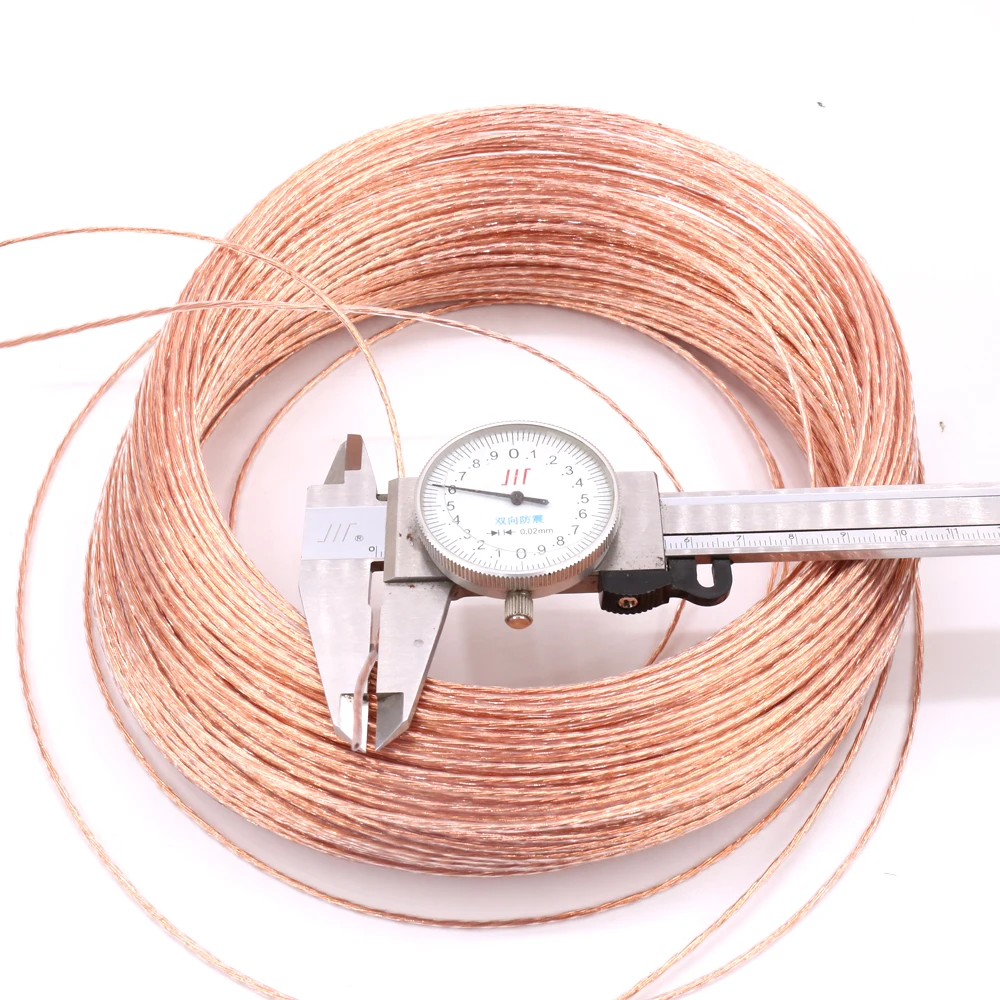 

10-1000M 1.6mm 4N pure Copper Wire headphone cable audio interconnect cable