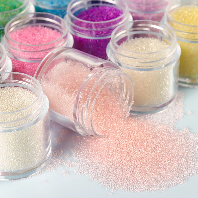 

Symphony Glass Beads Nail Art Rhinestones Holographic Flash Caviar Bead Jewelry Accessories Nail Supplies Nail Accessories